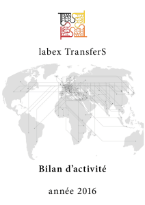 Bilan d`activité 2016 - labex TransferS