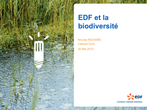 EDF et la biodiversité