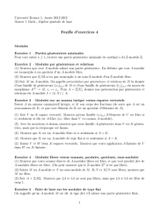 Feuille d`exercices 4