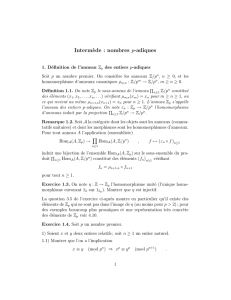 Interm`ede : nombres p-adiques - IMJ-PRG