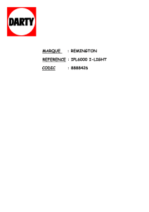 marque : remington reference : ipl6000 i-light codic : 8888426