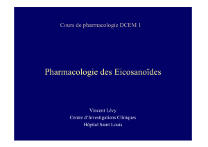 Microsoft PowerPoint - Pharmacologie des Eicosano\357des