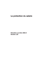 La protection du salaire