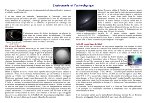 L`astronomie et l`astrophysique