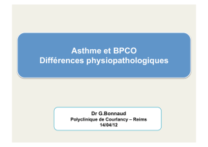 Asthme BPCO - Pneumocourlancy