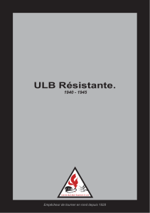 ULB Résistante. - Assemblée Générale du Cercle du Libre Examen