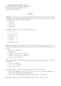 Exercice - Licence de mathématiques Lyon 1