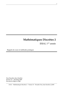 Mathématiques Discrètes 2