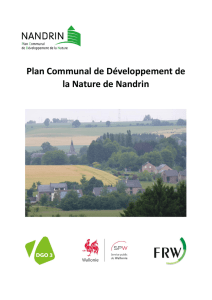 Plan Communal de Développement de la Nature de Nandrin