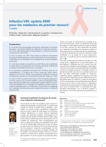 Infection VIH: update 2009 pour les médecins de premier recours