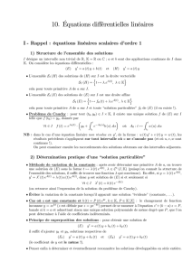 Ch.10 - Équations différentielles linéaires