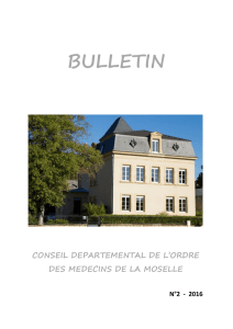 bulletin - ordre des médecins de Moselle