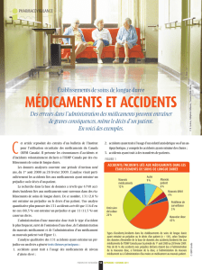 MéDICAMENTS ET ACCIDENTS