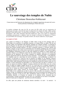 Le sauvetage des temples de Nubie