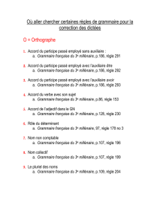 Où aller chercher certaines règles de grammaire pour la correction