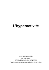 L`hyperactivité