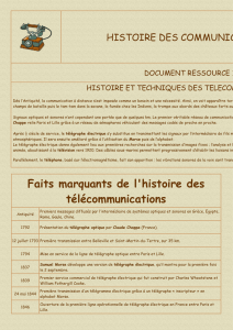 Histoire et techniques des télécommunications