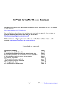 Rappels de géométrie (pour PE1)