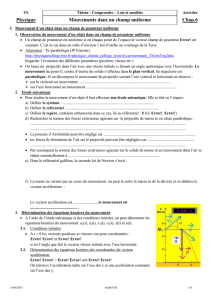 II. Mouvement d`une particule chargée dans un - Bougaud