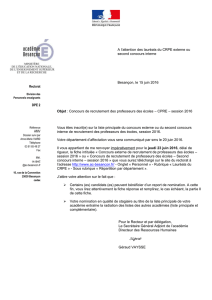 Lettre d`information - Académie de Besançon