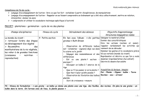 Compétence de fin de cycle :