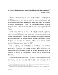 L`Union Méditerranéenne des Confédérations d`Entreprises[1]