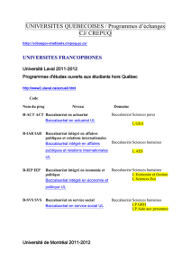 universites francophones