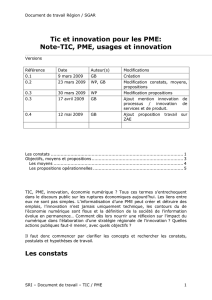 Objectifs, moyens et propositions