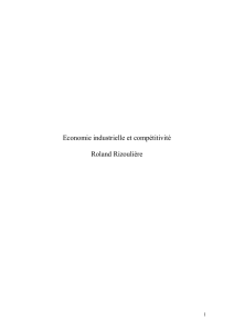 Section deux : politique industrielle/ politique de compétitivité.