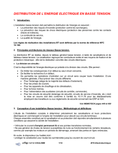 Distribution de l`énergie électrique