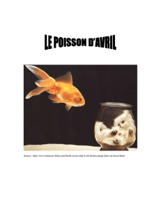 LE POISSON D`Avril