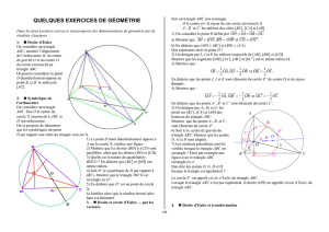quelques exercices de géométrie