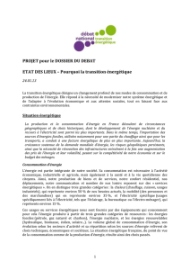 ETAT DES LIEUX – Pourquoi la transition énergétique