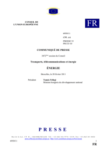 28.II.2011 CONSEIL DE L`UNION EUROPÉENNE FR 6950/11 (OR