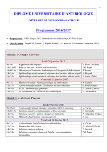 Programme DU ATB 2016-2017