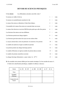 DEVOIR DE SCIENCES PHYSIQUES