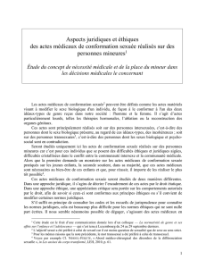 BMP - Aspects juridiques et éthiques des actes médicaux de
