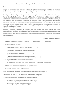 Composition de Français du 3ème trimestre 3am Texte : De par sa