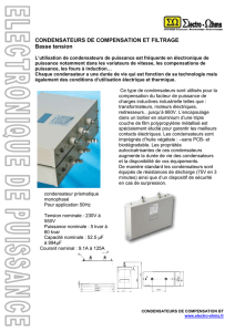 condensateurs de puissance - electro-ohms