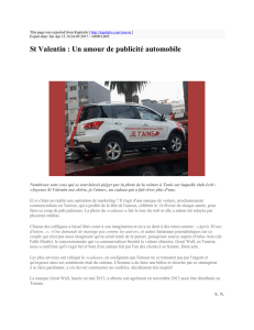 St Valentin : Un amour de publicité automobile : Kapitalis : http