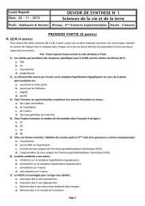 Lycée Regueb DEVOIR DE SYNTHESE N° 1 Date : 26 – 11 – 2015