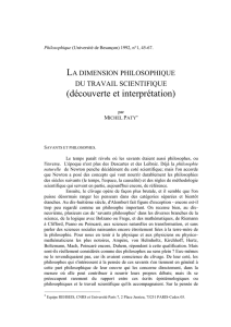 Philosophie et construction de concepts scientifiques. - Hal-SHS
