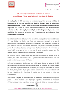 Communiqué de presse Le Port, 14 novembre 2014 150 personnes
