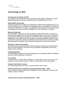 Terminologie du Web - Marketron Interactive