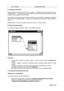 Exemple de page générée par le script du document listePdt.php