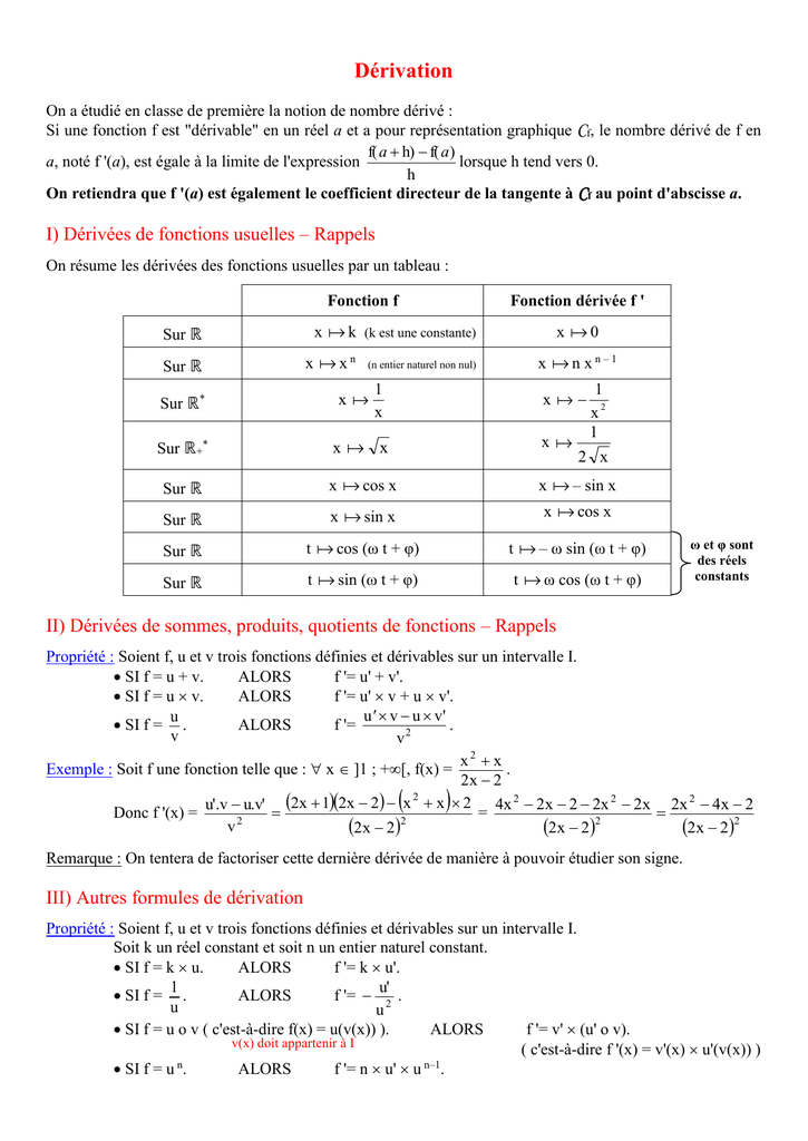 Equations Et Inequations