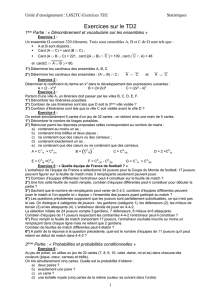 Exercices sur le TD2