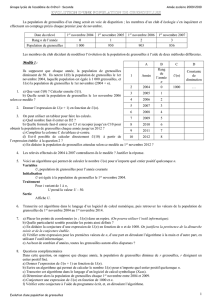 Modèle mathématique. - IREM Paris Nord Groupe Statistiques