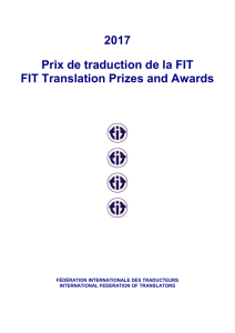 Formulaire de candidature - International Federation of Translators