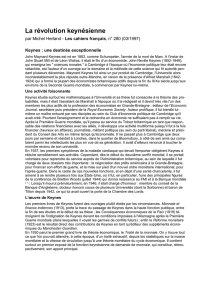 La r&eacute;volution keyn&eacute;sienne